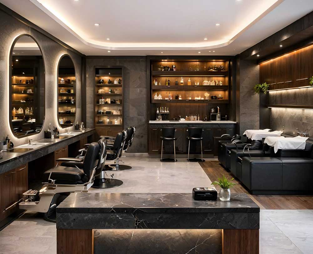 Projeto barbearia Vila Nova Conceição - Conceito A Arquitetura Projeto barbearia Vila Nova Conceição - Conceito A Arquitetura